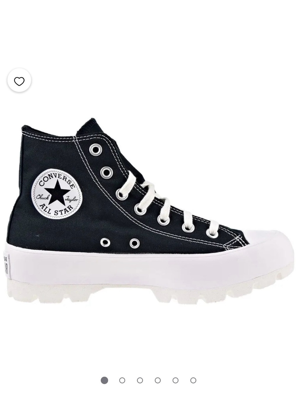 Converse Black Hi Top Lug Shoes